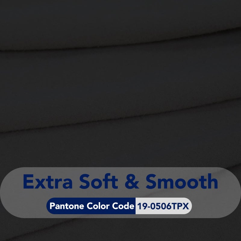 PureFit Super Stretch 4 Seater Sofa Slipcover â€“ Spandex Non Slip Soft Couch Sofa Cover, Washable Furniture Protector with Non Skid Foam and Elastic Bottom for Kids, Pets ï¼ˆXX Large, Blackï¼‰ - Image 5